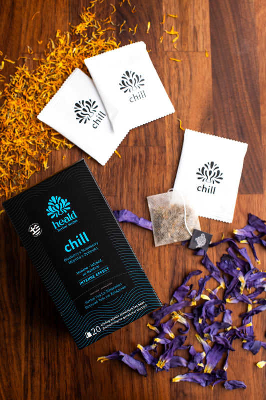 Chill | 20 Herbal Tea Bags | Relax & Unwind Naturally | Heald